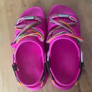 CROCS hot pink all-terrain festival sandals Women’s Size 12